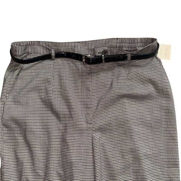 Covington Womens Easy Care Houndstooth Belted Pants-Size 16-NWT - Picture 4 of 8